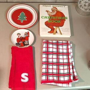 Norman Rockwell Red and Green Holiday Collection